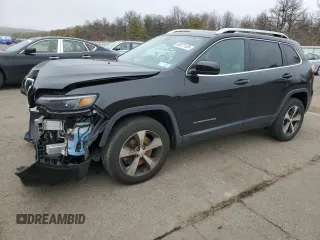 2019 Jeep Cherokee Limited with VIN 1C4PJMDX5KD421346, listed as a Copart auction lot 50021135 with 39,000 mi miles and Salvage Title. Bid and sale history available at carsss.com. Image 1.