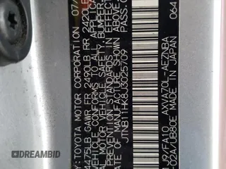 2018 Toyota Camry LE z VIN JTNB11HK8J3025709, wystawiony jako Copart lot #56763315 z przebiegiem 157 941 mil mil oraz Szkoda całkowita • Salvage title. Historia ofert i sprzedaży dostępna na DreamBid. Obrazek 13.