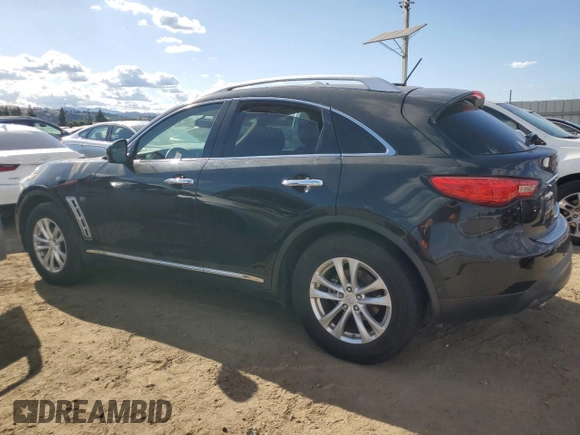2015 Infiniti QX70 z VIN JN8CS1MW3FM483727, wystawiony jako Copart lot #55783285 z przebiegiem Nie podano mil oraz Czysty tytuł • Clean title. Historia ofert i sprzedaży dostępna na DreamBid. Obrazek 2.