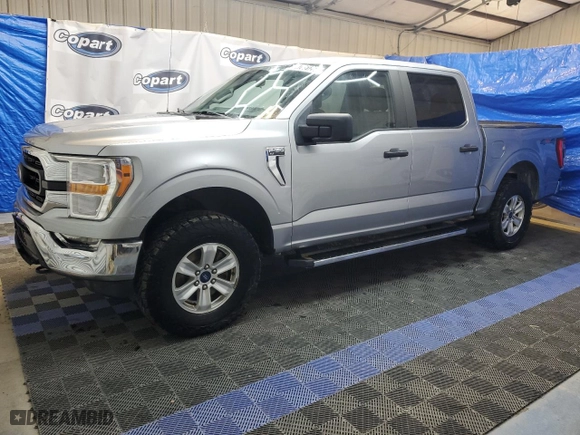 2021 Ford F-150 XL with VIN 1FTEW1EP4MFB03618, listed as a Copart auction lot 47051265 with 171,203 mi miles and Clean Title. Bid and sale history available at carsss.com. Image 1.