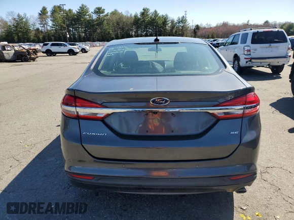 2018 Ford Fusion SE with VIN 3FA6P0H71JR195430, listed as a Copart auction lot 52295815 with Not Provided miles and Salvage Title. Bid and sale history available at DreamBid. Image 6.