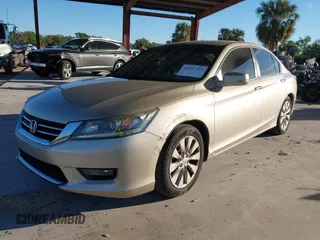 2014 Honda Accord EX-L with VIN 1HGCR2F81EA071349, listed as a IAAI auction lot 41847441 with 36,938 mi miles and . Bid and sale history available at DreamBid. Image 2.