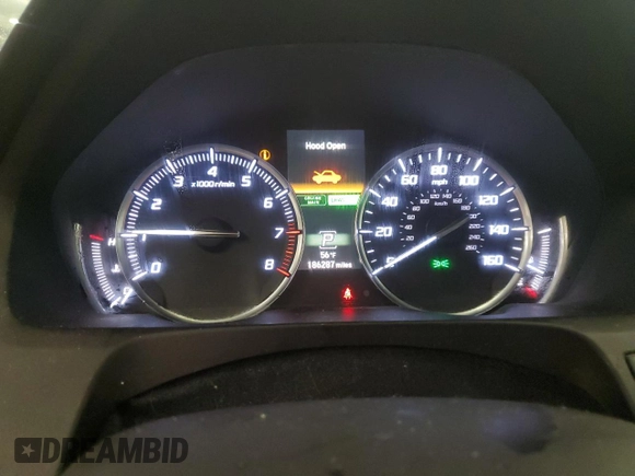 2017 Acura TLX V6 w/Technology Pkg with VIN 19UUB3F53HA002431, listed as a Copart auction lot 84691574 with 186,287 mi miles and Salvage title. Bid and sale history available at DreamBid. Image 9.
