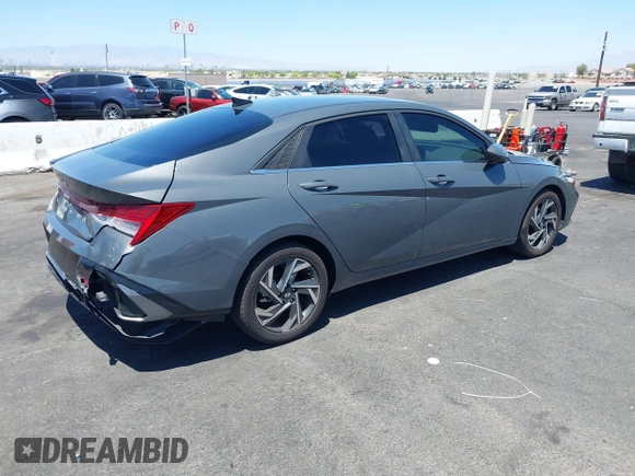 2024 Hyundai Elantra SEL with VIN KMHLS4DG3RU795634, listed as a IAAI auction lot 42506655 with 19,443 mi miles and . Bid and sale history available at DreamBid. Image 4.