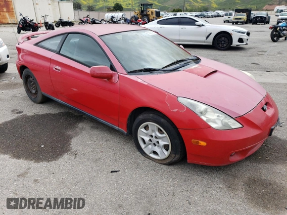 2001 Toyota Celica GT with VIN JTDDR32T210087708, listed as a Copart auction lot 53584065 with 192,261 mi miles and Clean title. Bid and sale history available at DreamBid. Image 4.