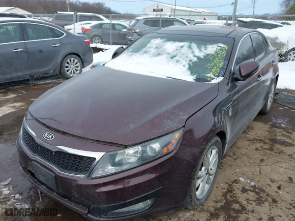 2011 Kia Optima EX with VIN KNAGN4A75B5158176, listed as a IAAI auction lot 41553536 with 140,785 mi miles. Bid and sale history available at carsss.com. Image 16.