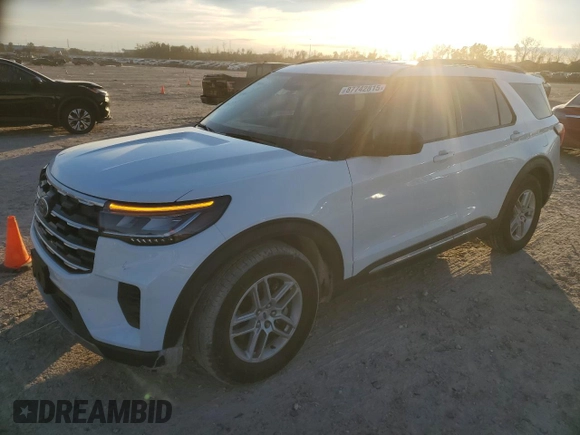2025 Ford Explorer Active with VIN 1FMUK7DH4SGA20164, listed as a Copart auction lot 87742815 with 2,577 mi miles and Salvage Title. Bid and sale history available at carsss.com. Image 1.