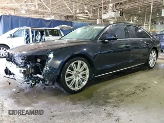 2012 Audi A8 L with VIN WAURVAFD4CN021169, listed as a Copart auction lot 47397935 with 159,299 mi miles and Clean Title. Bid and sale history available at carsss.com. Image 1.