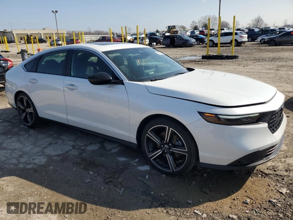 2023 Honda Accord Sport z VIN 1HGCY2F54PA039295, wystawiony jako Copart lot #51263545 z przebiegiem 25 988 mil mil oraz Szkody całkowita. Historia ofert i sprzedaży dostępna na DreamBid. Obrazek 4.
