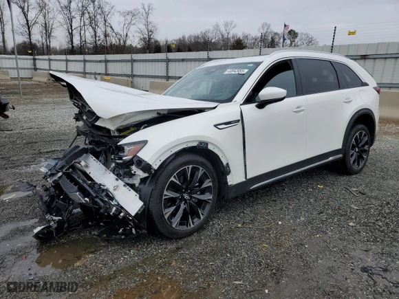 2024 Mazda CX-90 PHEV Premium Plus with VIN JM3KKEHA0R1141176, listed as a Copart auction lot 43852955 with 18,827 mi miles and Salvage Title. Bid and sale history available at carsss.com. Image 1.