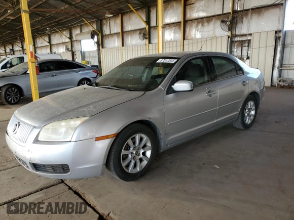 2009 Mercury Milan with VIN 3MEHM07ZX9R628848, listed as a Copart auction lot 87512545 with 146,714 mi miles and Salvage title. Bid and sale history available at DreamBid. Image 1.