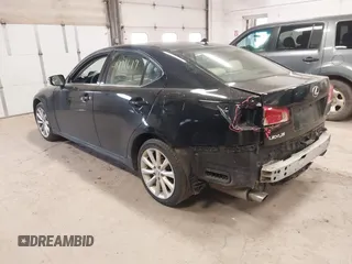2009 Lexus IS with VIN JTHCK262395035562, listed as a IAAI auction lot 41791619 with 215,076 mi miles. Bid and sale history available at carsss.com. Image 3.