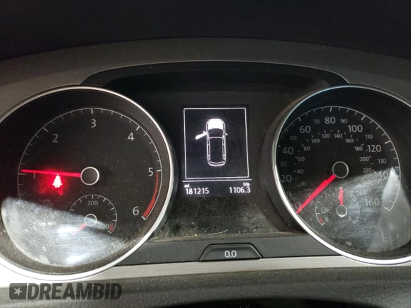 2015 Volkswagen Golf SportWagen TDI SE with VIN 3VWCA7AU6FM509341, listed as a Copart auction lot 43225544 with 181,215 mi miles. Bid and sale history available at carsss.com. Image 9.