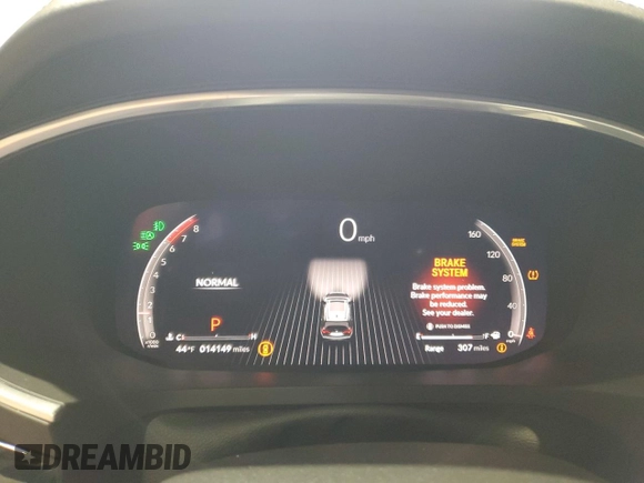 2023 Acura MDX Type S w/Advance Package with VIN 5J8YD8H89PL004140, listed as a Copart auction lot 87893805 with 14,149 mi miles and Salvage Title. Bid and sale history available at carsss.com. Image 9.