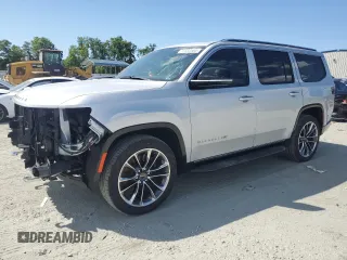2023 Jeep Wagoneer Series II Carbide with VIN 1C4SJVBP1PS561660, listed as a Copart auction lot 57832565 with 17,715 mi miles and Salvage title. Bid and sale history available at DreamBid. Image 1.
