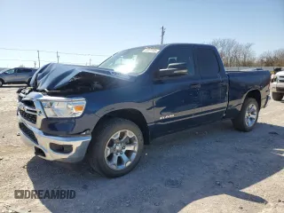 2023 Ram 1500 Big Horn with VIN 1C6SRFBT0PN610994, listed as a Copart auction lot 46251105 with 47,578 mi miles and Salvage Title. Bid and sale history available at carsss.com. Image 1.