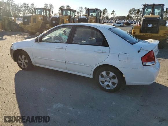 2009 Kia Spectra EX z VIN KNAFE222395623700, wystawiony jako Copart lot #86279424 z przebiegiem 195 991 mil mil oraz Szkoda całkowita • Salvage title. Historia ofert i sprzedaży dostępna na DreamBid. Obrazek 2.