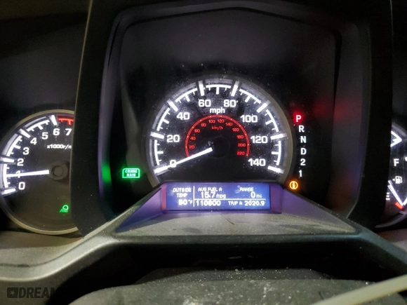 2011 Honda Ridgeline RTL with VIN 5FPYK1F58BB002497, listed as a Copart auction lot 47047345 with 110,800 mi miles and Salvage Title. Bid and sale history available at carsss.com. Image 9.