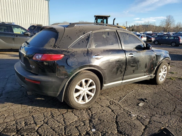 2006 Infiniti FX35 with VIN JNRAS08W06X206751, listed as a Copart auction lot 87724805 with 178,454 mi miles and Salvage Title. Bid and sale history available at carsss.com. Image 3.