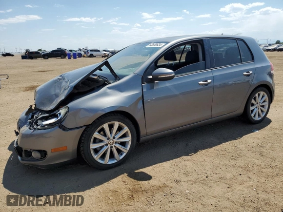 2013 Volkswagen Golf TDI w/Sunroof & Nav with VIN WVWNM7AJXDW007910, listed as a Copart auction lot 62839634 with 80,896 mi miles and Non repairable. Bid and sale history available at DreamBid. Image 1.