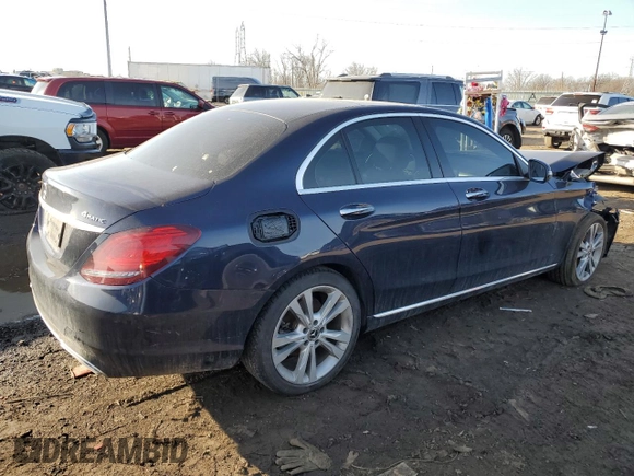 2020 Mercedes-Benz C 300 with VIN WDDWF8EB5LR531671, listed as a Copart auction lot 48568395 with 65,591 mi miles and Clean Title. Bid and sale history available at DreamBid. Image 3.