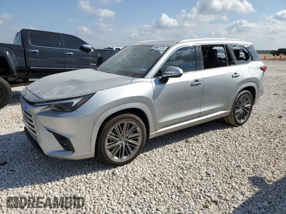 2024 Lexus TX 350 с VIN 5TDAAAA62RS005186, выставлен на аукционе Copart как лот 64697124 с пробегом 2 585 миль миль и Списание • Salvage title. История ставок и продаж доступна на DreamBid. Изображение 1.