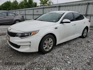 2016 Kia Optima LX z VIN KNAGT4L30G5098959, wystawiony jako Copart lot #58389015 z przebiegiem 170 611 mil mil oraz Czysty tytuł • Clean title. Historia ofert i sprzedaży dostępna na DreamBid. Obrazek 1.
