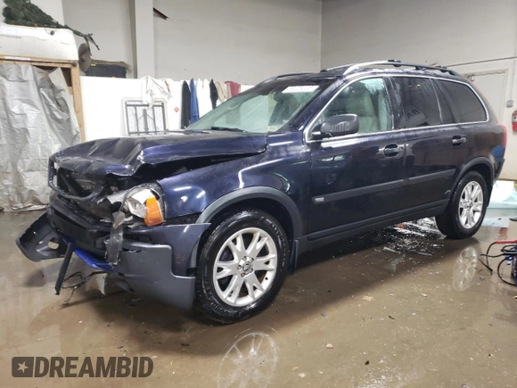 2005 Volvo XC90 with VIN YV1CZ911051174824, listed as a Copart auction lot 89026035 with 224,717 mi miles and Salvage Title. Bid and sale history available at carsss.com. Image 1.