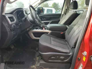 2021 Nissan Titan SV with VIN 1N6AA1ED0MN510017, listed as a Copart auction lot 55466215 with 38,556 mi miles and Salvage title. Bid and sale history available at DreamBid. Image 7.