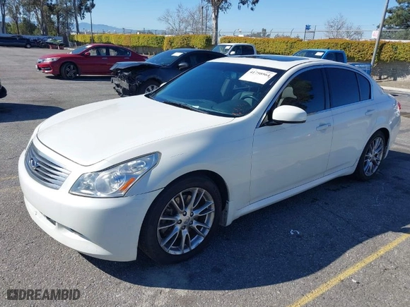 2007 Infiniti G35 Sedan Sport with VIN JNKBV61E27M721381, listed as a IAAI auction lot 41758964 with 143,049 mi miles. Bid and sale history available at carsss.com. Image 2.