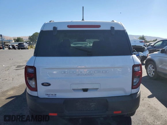 2023 Ford Bronco Sport Big Bend with VIN 3FMCR9B68PRE02119, listed as a Copart auction lot 66898264 with 8,043 mi miles and Salvage title. Bid and sale history available at DreamBid. Image 6.