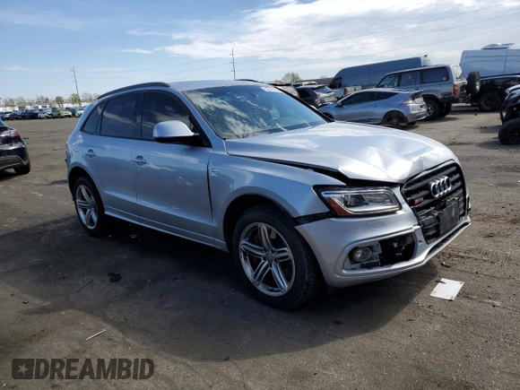 2016 Audi SQ5 Premium Plus with VIN WA1CCAFP1GA029598, listed as a Copart auction lot 52141154 with 76,256 mi miles. Bid and sale history available at carsss.com. Image 4.