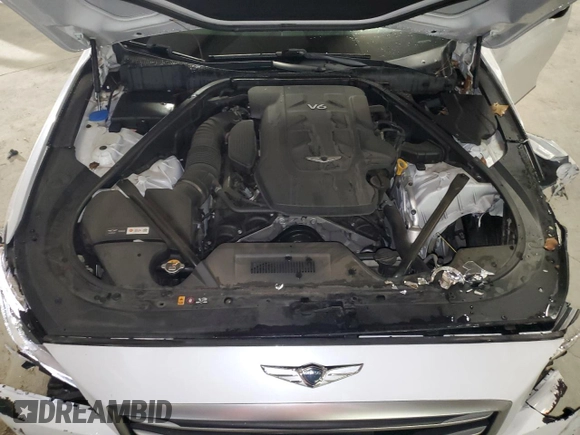 2017 Genesis G80 3.8L with VIN KMHGN4JE2HU203571, listed as a Copart auction lot 72741264 with 83,735 mi miles and Salvage Title. Bid and sale history available at carsss.com. Image 13.