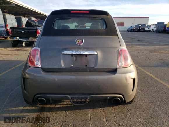 2013 FIAT 500 Abarth with VIN 3C3CFFJH4DT667752, listed as a Copart auction lot 81510114 with 98,886 mi miles and Salvage Title. Bid and sale history available at carsss.com. Image 6.