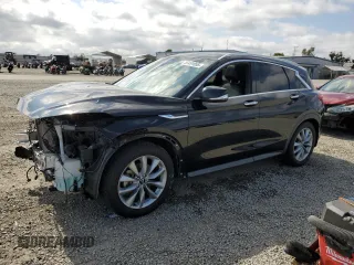 2021 Infiniti QX50 Luxe z VIN 3PCAJ5BA7MF101029, wystawiony jako Copart lot #55451055 z przebiegiem 43 588 mil mil oraz Szkoda całkowita • Salvage title. Historia ofert i sprzedaży dostępna na DreamBid. Obrazek 1.