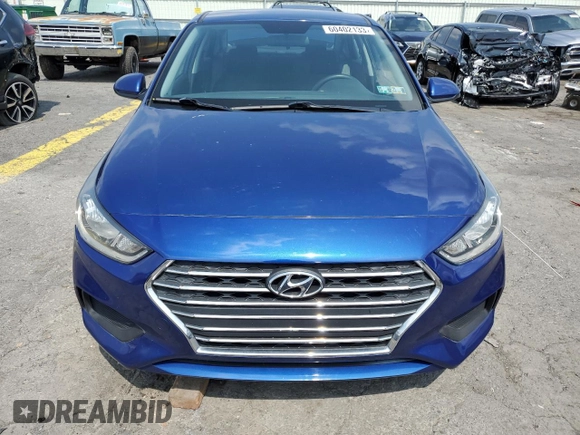 2020 Hyundai Accent SE with VIN 3KPC24A63LE109131, listed as a Copart auction lot 60402133 with 54,164 mi miles. Bid and sale history available at carsss.com. Image 5.
