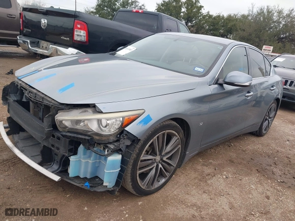 2014 Infiniti Q50 with VIN JN1BV7APXEM689997, listed as a IAAI auction lot 41614583 with 138,450 mi miles. Bid and sale history available at carsss.com. Image 18.