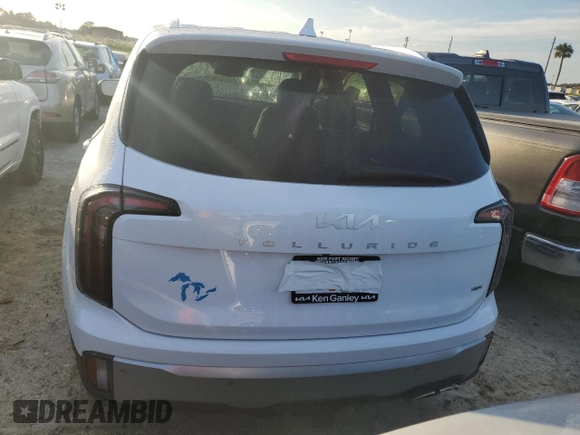 2024 Kia Telluride EX with VIN 5XYP3DGC1RG477153, listed as a Copart auction lot 76057864 with Not Provided miles and Non Repairable. Bid and sale history available at carsss.com. Image 6.