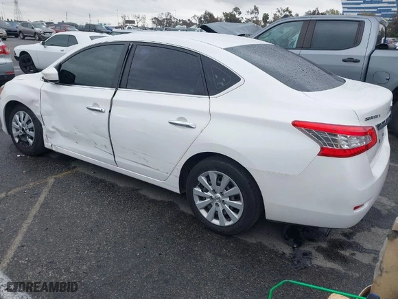 2014 Nissan Sentra S with VIN 3N1AB7AP1EL625538, listed as a IAAI auction lot 41805117 with 113,164 mi miles. Bid and sale history available at carsss.com. Image 3.