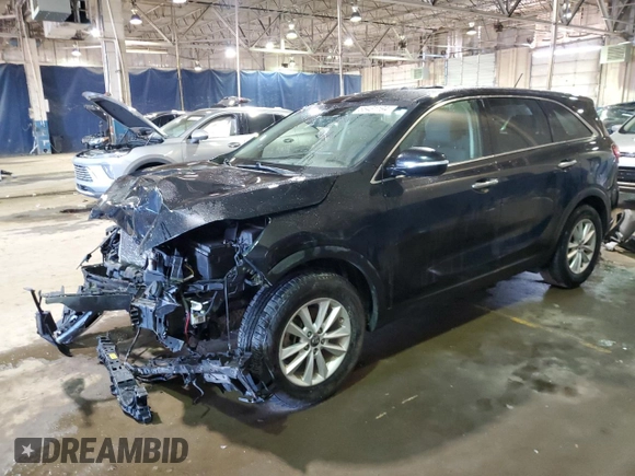 2019 Kia Sorento LX with VIN 5XYPG4A33KG592372, listed as a Copart auction lot 86431194 with 98,840 mi miles and Salvage Title. Bid and sale history available at carsss.com. Image 1.