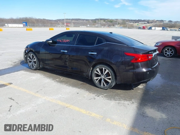2017 Nissan Maxima SV with VIN 1N4AA6AP1HC361432, listed as a IAAI auction lot 40678665 with 139,442 mi miles and . Bid and sale history available at DreamBid. Image 3.