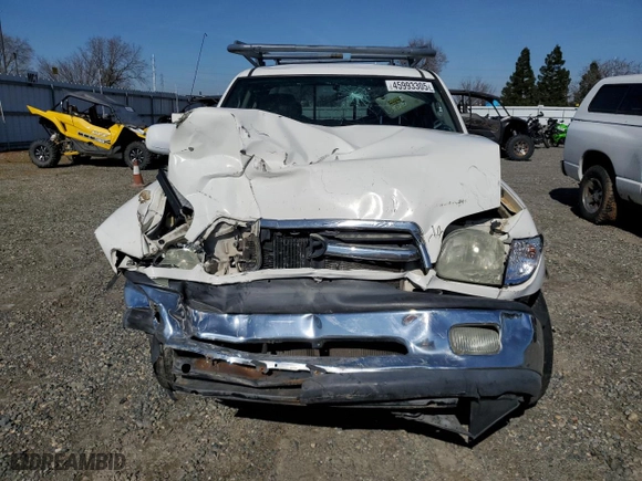 2002 Toyota Tundra SR5 with VIN 5TBRT34152S262009, listed as a Copart auction lot 45993305 with 342,242 mi miles and Salvage Title. Bid and sale history available at carsss.com. Image 5.