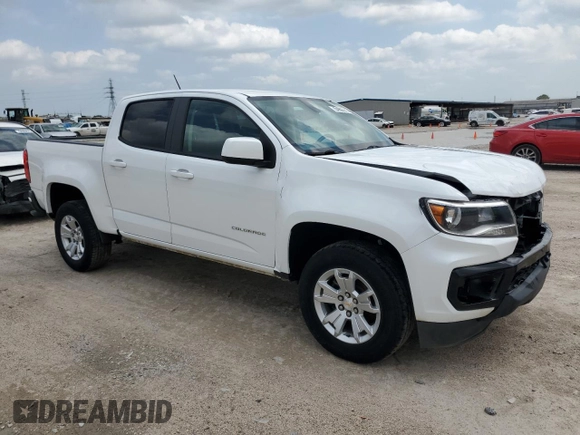 2021 Chevrolet Colorado 2WD LT with VIN 1GCGSCEN3M1135858, listed as a Copart auction lot 54905915 with 86,862 mi miles and Salvage Title. Bid and sale history available at DreamBid. Image 4.