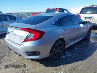 2019 Honda Civic Sport with VIN 2HGFC2F85KH605786, listed as a IAAI auction lot 41621480 with 66,438 mi miles and . Bid and sale history available at DreamBid. Image 4.