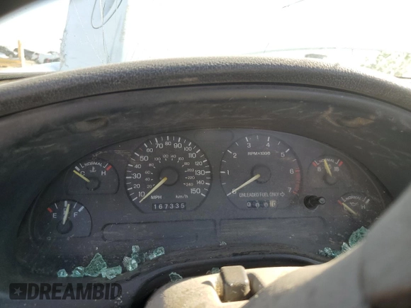 1994 Ford Mustang with VIN 1FALP45T8RF205391, listed as a Copart auction lot 54699065 with 167,335 mi miles and Salvage title. Bid and sale history available at DreamBid. Image 9.
