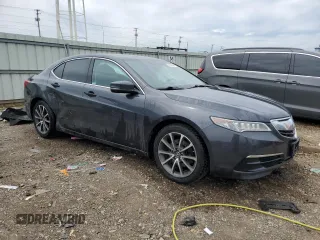 2015 Acura TLX Technology with VIN 19UUB3F57FA008214, listed as a Copart auction lot 58093535 with 106,741 mi miles and Salvage title. Bid and sale history available at DreamBid. Image 4.