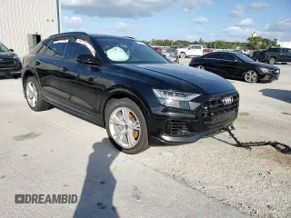 2023 Audi Q8 Premium with VIN WA1AVBF1XPD020187, listed as a Copart auction lot 75623334 with 8,308 mi miles and Salvage title. Bid and sale history available at DreamBid. Image 11.