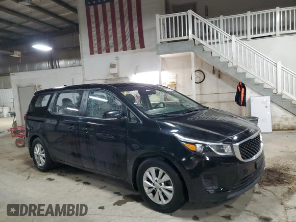 2016 Kia Sedona L with VIN KNDMA5C13G6184549, listed as a Copart auction lot 48120105 with 59,786 mi miles and Salvage Title. Bid and sale history available at DreamBid. Image 4.