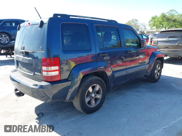 2008 Jeep Liberty Sport with VIN 1J8GN28K68W184458, listed as a IAAI auction lot 41753591 with 290,521 mi miles and . Bid and sale history available at DreamBid. Image 4.