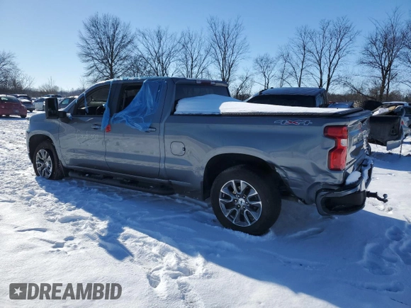 2021 Chevrolet Silverado 1500 RST with VIN 1GCUYEEL0MZ447102, listed as a Copart auction lot 88479115 with 0 mi miles and Salvage Title. Bid and sale history available at carsss.com. Image 2.